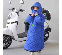 Winter Children's Thickened Windproof Wearable Warm Blanket for Mobility Scooter and Wheelchair, Motorcycle Bike, Hooded Scooter Cape Waterproof Rain Coat Poncho Cover for Full Body Protection