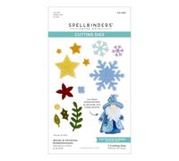 Winter & Christmas Embellishments Etched Dies from The 3D Felt Décor Collection by Sandi Maciver
