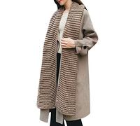 Winter Chunky Knit Scarf Warm Women's Soft Solid Color Cable Knit Scarf, Winter Multi Colored Kint Long Wraps Elasticity Scarf Warm Scarves Womens Men Long Scarves