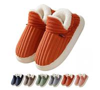 Winter Cloud Slippers for Women,Ladies Cozy Plush Fleece-Lined House Shoes Comfy Fluffy Slipper with Non-Slip Sole,Warm Indoor/Outdoor Shoes for Cold Weather Women Men