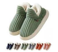 Winter Cloud Slippers for Women,Ladies Cozy Plush Fleece-Lined House Shoes Comfy Fluffy Slipper with Non-Slip Sole,Warm Indoor/Outdoor Shoes for Cold Weather Women Men