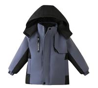 Winter Coat Kids Toddler Padded Parka Jacket Unisex Warm Waterproof Jackets Waterproof & Insulated Snow Coat Windproof Puffer Coats Hoody Youths Showerproof School Outwear Age 3-6 Years
