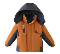 Winter Coat Kids Toddler Padded Parka Jacket Unisex Warm Waterproof Jackets Waterproof & Insulated Snow Coat Windproof Puffer Coats Hoody Youths Showerproof School Outwear Age 3-6 Years
