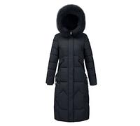 Winter Coats for Women Uk Fashionable Longline Padded Coat Plus Size Waterproof Puffer Coats with Pockets Casual Quilted Down Plain Down Jacket Open Front Work Office Jackets Lightweight Slim Parka