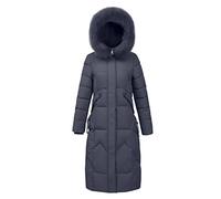 Winter Coats for Women Uk Open Front Longline Jackets Plus Size Slim Puffer Coats with Pockets Loose Fit Quilted Down Plain Down Jacket Fashionable Warm Parka Lightweight Waterproof Padded Coat