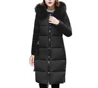 Winter Coats for Women Uk Quilted Down Longline Padded Coat Plus Size Slim Down Jacket with Pockets Loose Fit Open Front Warm Jackets Fashionable Plain Parka Lightweight Waterproof Puffer Coats