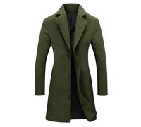 winter coats for women Winter Jackets for Women Uk Notch Lapel Mid Long Trench Coat Single Breasted Overcoat Casual Loose Jacket Windbreaker Outwear Army Green XXXXXL