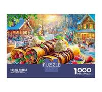 Winter Coffee Scene Recycled Premium Cardboard 1000 Piece Warm Cozy Drink Jigsaw Puzzle for Adults Framable Art Indoor Entertainment Leisure 38x26cm/1000pcs