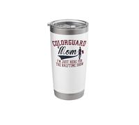 Winter Color Guard Mom I'm Just Here Halftime Show Flag Stainless Steel Insulated Tumbler