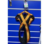 Winter Comfort Dog Harness Soft Fleece Med 45-70cm / 25mm Copper Orange / Black