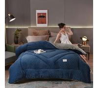 Winter cotton quilt thickened cashmere duvet, Velvet Warm Quilt Core, super warm cashmere thickened double-sided Quilt Blanket, suitable for single and double family bedding,001,200x230cm(4kg)