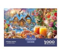 Winter Cozy SceneColossal Jigsaw Puzzles for Adults A Vast Collection of 1000 Advanced, Seemingly Impossible Challenging Puzzle Game Pieces - A Majestic Gift for Determined Adult And Young Adult Enth