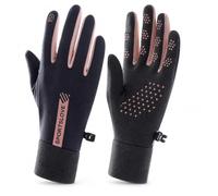Winter Cycling Gloves, Waterproof Touchscreen Grip, Running Hiking Gloves | Non-slip palms keep a firm hold in wet weather, conductive fingertips work phones on the move, snug cold season fit
