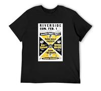 Winter Dance Party Buddy Holly Big Bopper Ritchie Valens Dion & The Belmonts T-Shirt Cotton Men Summer Fashion Black Tee XXL