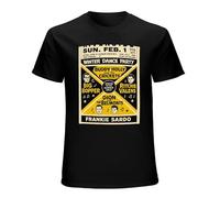 Winter Dance Party Buddy Holly Mens Casual Custom Short Sleeve T-Shirt Cotton Tee Size L Black