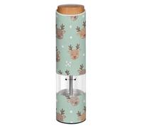 Winter Deer Snow Green Electric Pepper Grinder Auto Salt Grinder