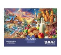Winter Dessert 1000 Piece Jigsaws for Adults Educational Games Beautiful Home Decoration Challenge High Difficulty Modern Decor 52x38cm/1000pcs