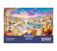 Winter Dessert Jigsaw Puzzles Puzzle for Adults Kids. 1000 Pieces Whimsical Challenge Toy Educational Games Home Decoration for Adults& Kids Age 14 Years Up 70x50cm/1000pcs