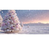 Winter Diamond Art Snowscene Diamond Painting, 5D Full Square Drill Mosaic Gem/Crystal Art Cross Stitch Embroidery Kit, DIY Arts and Crafts for Adults, Christmas Home Decor Gift 8 x 16Inch L-1119