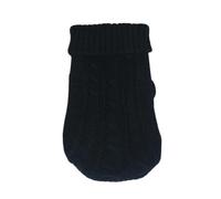 Winter Dog Cat Sweater Warm Pet Clothes Fit Fit For Chihuahua Maltese Sweater Fit Fit For Small Medium Dogs Turtleneck Knitted Yorkies Costumes(Black,XS 1-2KG)