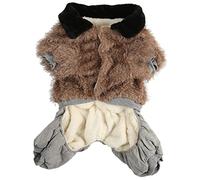 Winter Dog Clothes for Small Medium Large Breeds | Thick Cotton Fleece Coat with Hood | Cold Weather Protection for Indoor/Outdoor Activities | Snaps Closure Easy On Off (3XL)