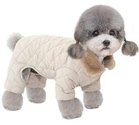 Winter Dog Coat for Small Medium Dogs - Warm 4-Legged Jumper Jacket, Thick Soft Windproof Sweatshirt for Puppies and Small Dogs