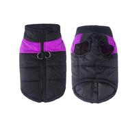 Winter Dog Coat, Waterproof Warm Dog Jacket for All Seasons, Reversible Pet Vest for Small, Medium & Large Dogs inc. Golden Retriever, Puppy Winter Wear(Purple,L)