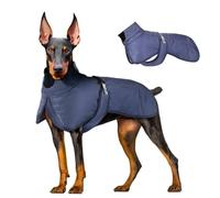Winter Dog Coats Dogs Jacket for Cold Weather Soft Winter Coat Windproof Warm Dog Jacket Dog Snowsuit Waterproof Pet Dog Harness Vest for Small Medium Extra Large Dogs(Blue,6XL)
