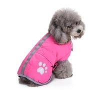 Winter Dog Coats Dogs Jacket for Cold Weather Soft Winter Coat Windproof Warm Dog Jacket Dog Snowsuit Waterproof Pet Dog Harness Vest for Small Medium Extra Large Dogs(DZ151-pink,XS)