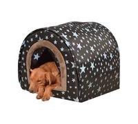 Winter Dog Kennel - Hot Bed for Puppies with Folding Fabric Entrance | Removable Kennel and Easy Washable for Medium Dogs Soft Refuge