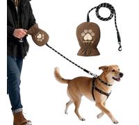 Winter Dog Leash with Built-in Thermal Mitten, Waterproof & Fleece Lined Hand Warmer for Cold Weather Walking,No More Freezed HandWalking Dogs in Winter,Naked Leashing, for Pet Lovers