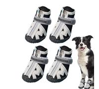 Winter Dog Shoes - Pet Outdoor Shoes | 4 Piece Dog Boots With Rugged Rubber Sole | 5 Sizes Dog Shoes Prevents Slipping | Breathable Dog Shoes | Running Shoes for Medium to Large Dogs