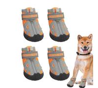 Winter Dog Shoes - Pet Outdoor Shoes | 4 Piece Dog Boots With Rugged Rubber Sole | 5 Sizes Dog Shoes Prevents Slipping | Breathable Dog Shoes | Running Shoes for Medium to Large Dogs