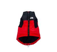 Winter Dog Vest Pet Clothes Pure Cotton Embroidery Clothing Jacket Small Medium Chihuahua Coat(Red,M)