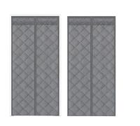 Winter Door Insulation Cover, Magnetic Thickened Protective Barrier, with a Transparent Window and Weatherproof Cover for the Front Door, for Winter, for Home, Patio, Apartment and Entrance