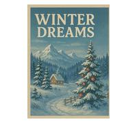 Winter Dreams: Gift For You.Christmas Gift.Ideas Live Here.Your Story Starts Here.Your Space To Write