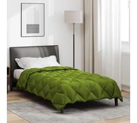 Winter Duvet, Green, 140 x 220 cm, Microfibre with Polyester Filling, Quilt for Allergy Sufferers, Breathable, Lightweight, Warm and Easy to Clean, Ideal as a Year-Round Duvet in the Bedroom