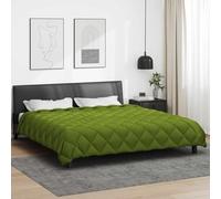 Winter Duvet, Green, 240 x 260 cm, Microfibre, Quilt with Polyester Filling, Breathable, Easy Care, Hypoallergenic, Oeko-Tex Certified for Warm Nights