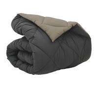 Winter Duvet, Light Grey, Anthracite, 140 x 200 cm, Microfibre Quilt with Polyester Filling, Breathable, Easy to Clean for Warm Nights in the Bedroom