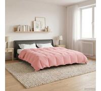 Winter Duvet, Pink, 220 x 240 cm, Microfibre, Padded with Quilted Design, Breathable and Soft, Ideal as a Winter Blanket, Machine Washable, for Cosy Nights in the Bedroom