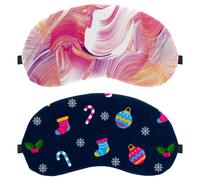 Winter Elements Dark Blue 2-Pack Light-Blocking Soft Breathable Sleeping Mask Eye Patch