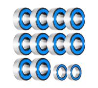 Winter Evening Complete Bearing Kit - Compatible with Tamiya Blackfoot, Monster Beetle, & Fast Attack Bearings (12 Pcs)