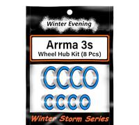 Winter Evening - for 3s Arrma Big Rock Granite Senton Typhon 3S BLX Hubs Carriers Bearings Kit (8 Pcs)