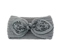 Winter Exclusive Embroidered Knotted Headband Chunky Headbands Elastic Crochet Turban Ear Warmer Headwraps for Adults Winter Hair Accessories(Color-4)