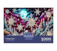Winter Fantasy 1000Pieces JigsawPuzzlesSnowflakes Cosmic ForAdult Challenging LargePiecePuzzles Age12+byth Challenging The Impossible Difficult Game Uncover The Puzzle 70x50cm/1000pcs