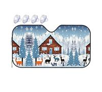 Winter Fawn It is a car Windshield Sun Visor, which Does not take up Too Much Space and Protects The Environment Inside The car.