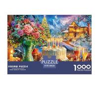 Winter Feast Puzzle 1000 Pieces Challenge High Difficulty Educational Game Suitable for Decompression And Wall Decor Gifts for Adults & Kids Age 12 Years Up 38x26cm/1000pcs