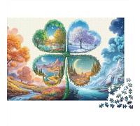 Winter Feast Scene Jigsaw Puzzle - 500 Piece Beautiful Pictures Home Décor Art, Educational Brain Teaser & Challenge (500pcs (52x38cm))