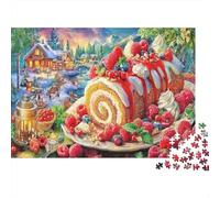Winter Feast Scene Puzzle for Adults Festive Christmas Fantasy Puzzle Fun Present & Activity Educational Game Challenge 70x50cm/1000pcs