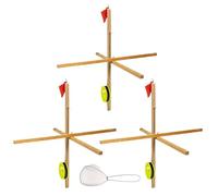 Winter fishing solution made of flexible wood is a permanent ice fishing device that breaks down the immune structure and emphasizes simple visual appeal